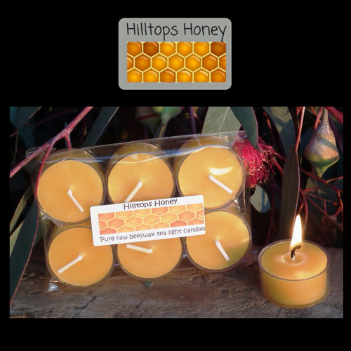 Beeswax Candle - Tealight 6pk