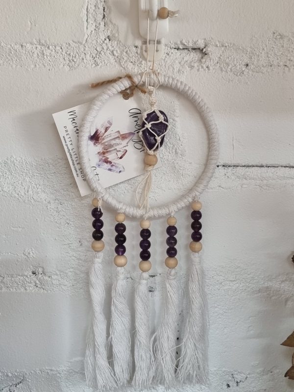 Macrame Dream Catcher - Amethyst