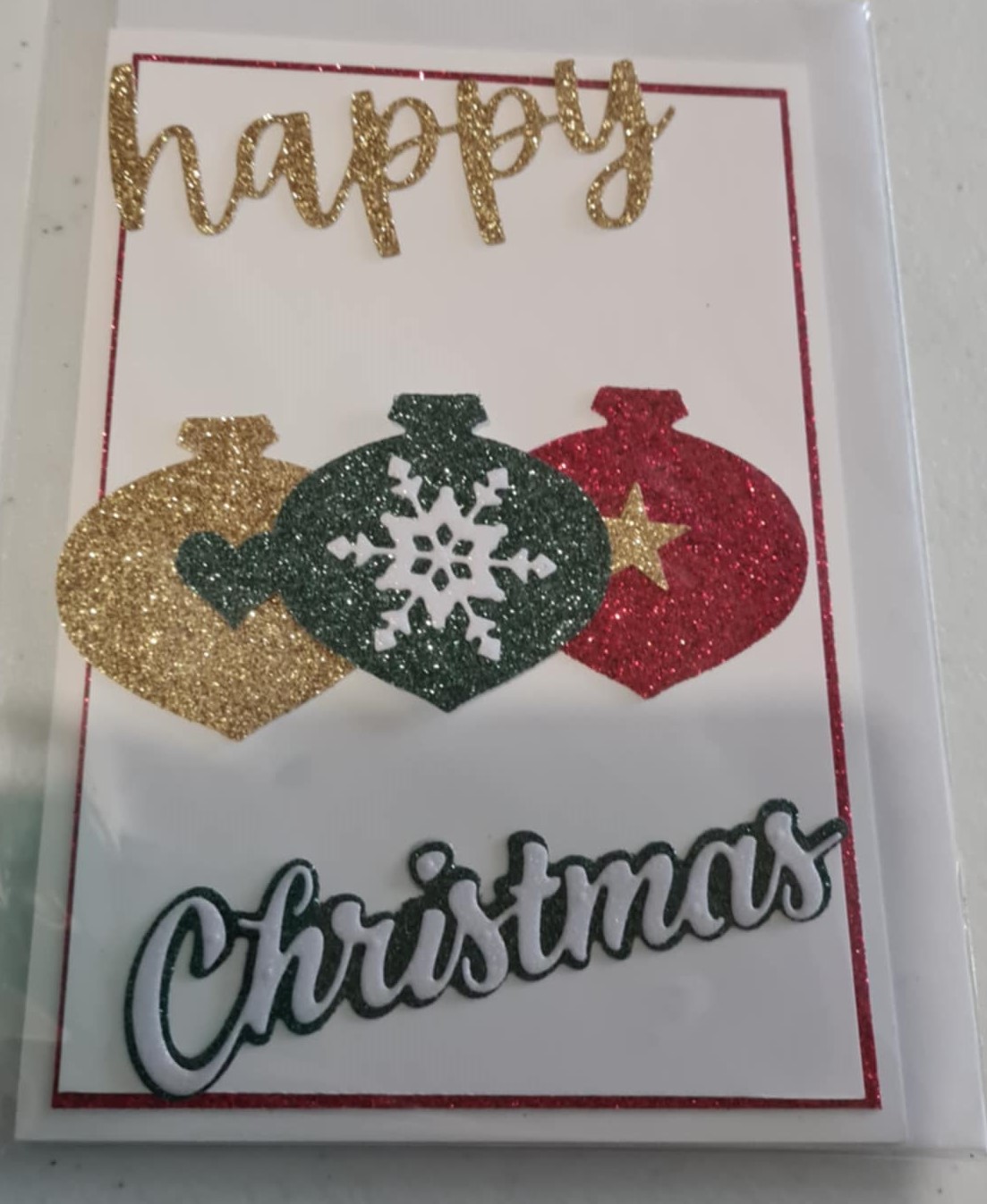 Glitter Christmas Card