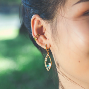 Walk on Water Enamel Drop Earrings