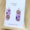Handmade Retro Glitter Earrings