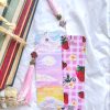 Double Sided Bookmark (Summer Strawberries and Pastel Sunset)