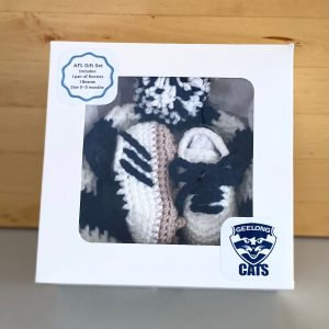 AFL Beanie & Booties Gift Set | Geelong Cats - 0-3 months