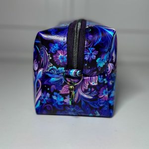 Paisley boxy zipper pouch