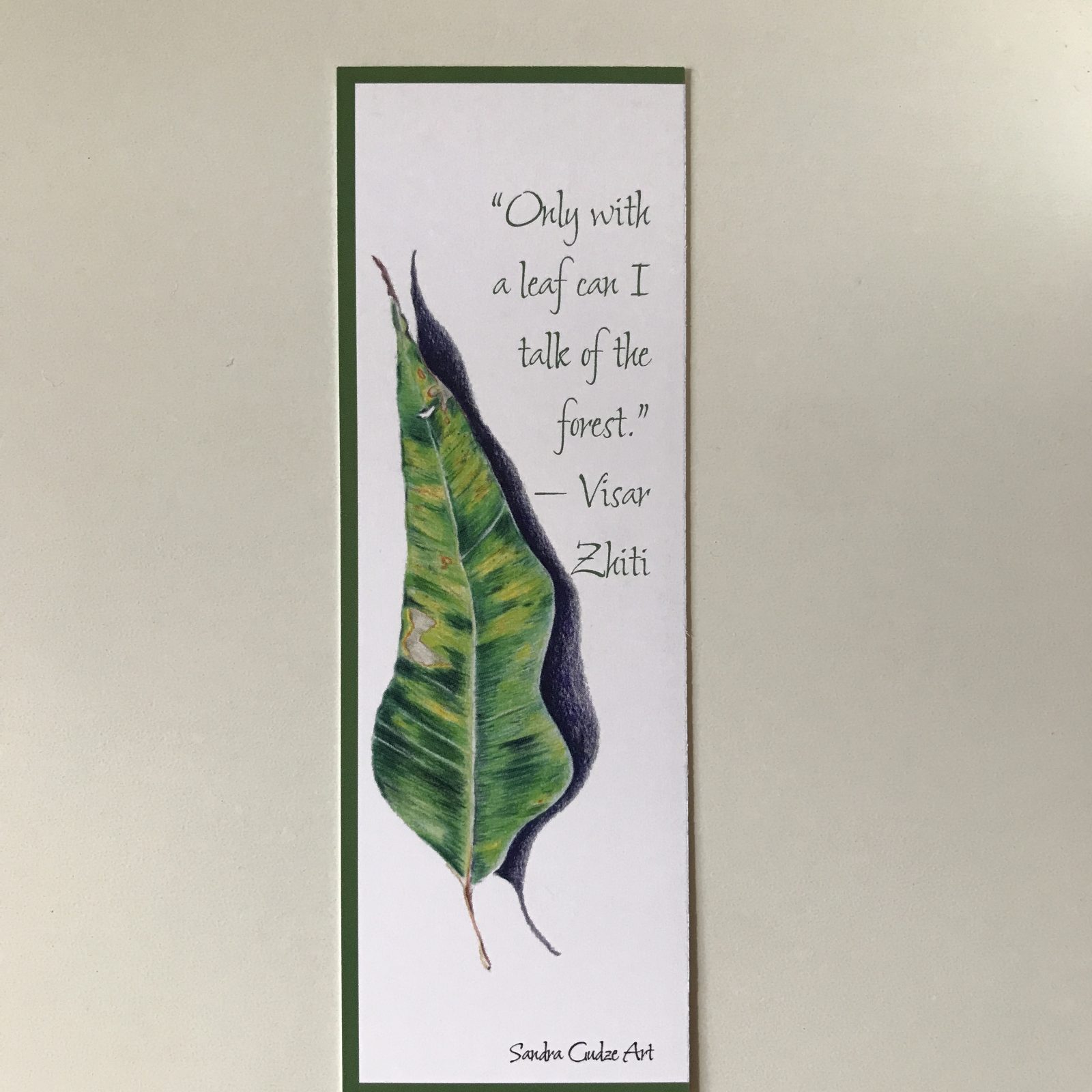 Leafy designs Bookmark