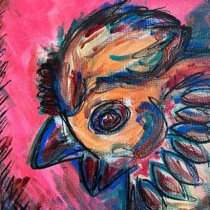 chicken pet portrait 1 - 8X8