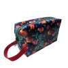 Floral print boxy zipper pouch