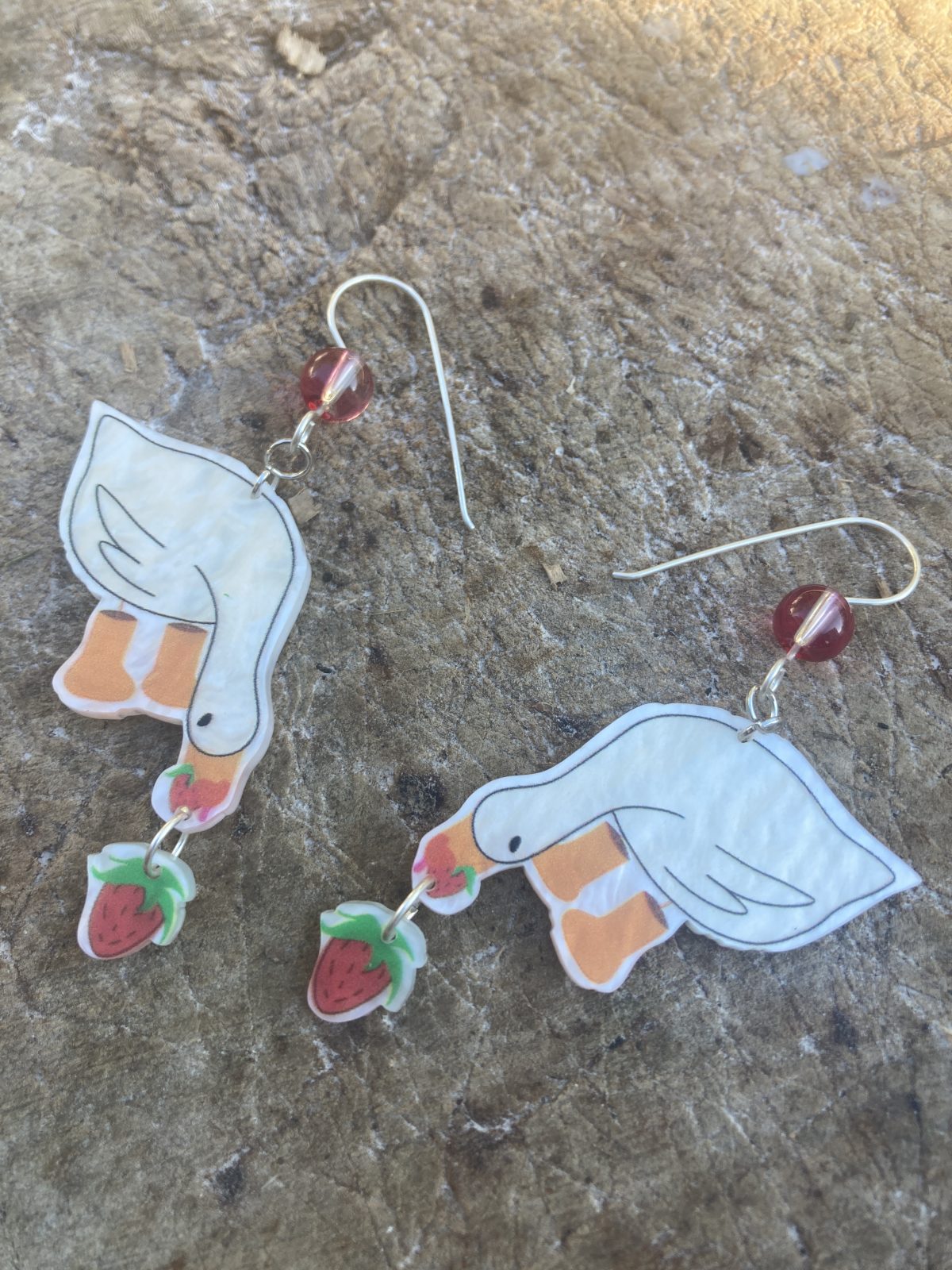 Goose earrings