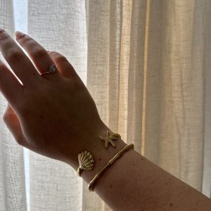 Mermaid Cuff - 18K Gold Plated Stainless Steel
