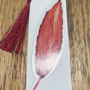 Red leaf bookmark