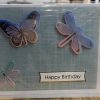 Happy birthday dragonfly card