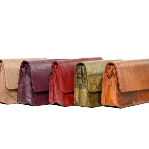 Vegan Leaf Leather Clutch