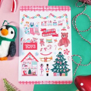 Christmas Toys Sticker Sheet