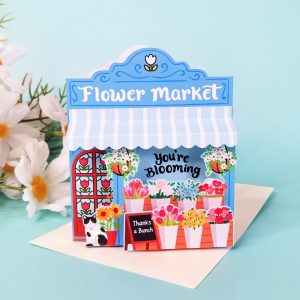Flower Market Thank-you 3D Card