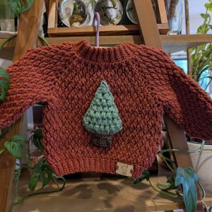 Alpine Christmas Jumper 6-12 months Red Tree