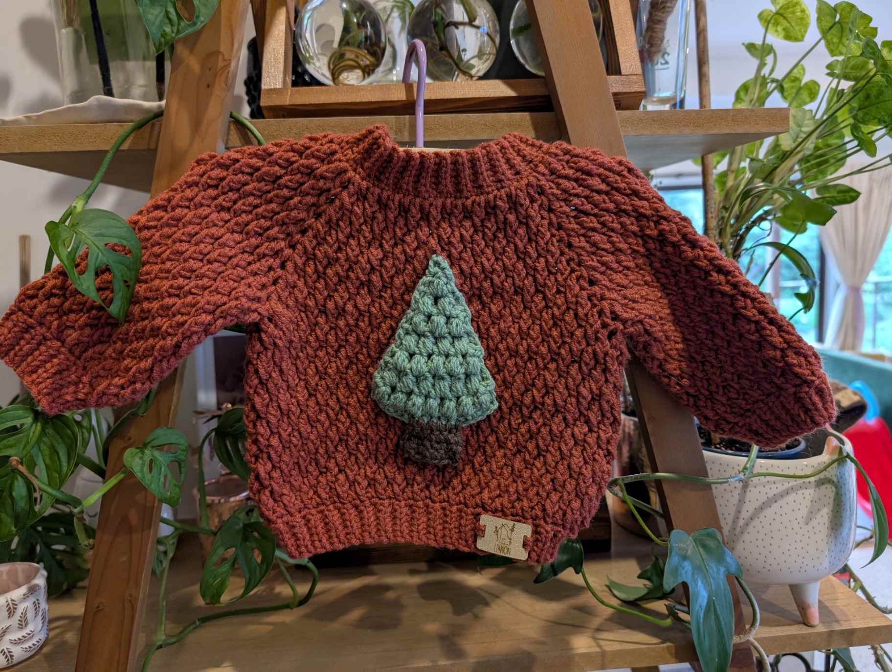 Alpine Christmas Jumper 6-12 months Red Tree