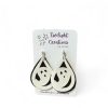 Halloween synthetic leather earrings