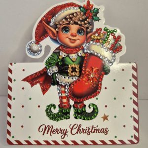 elf with stocking card
