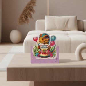 cute raptor birthday card