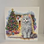 cat and tree card