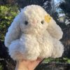 Baby bunny snuggler plushie crochet