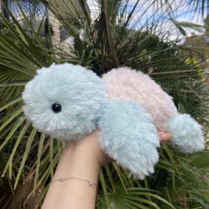 Baby sea turtle crochet plushie