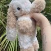 Caramel bunny plushie crochet