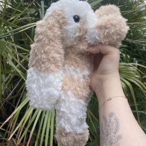 Caramel bunny plushie crochet