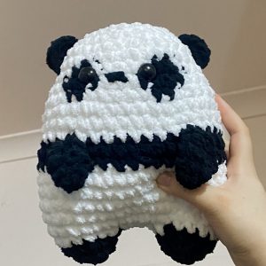 Large Chubby panda crochet plushie