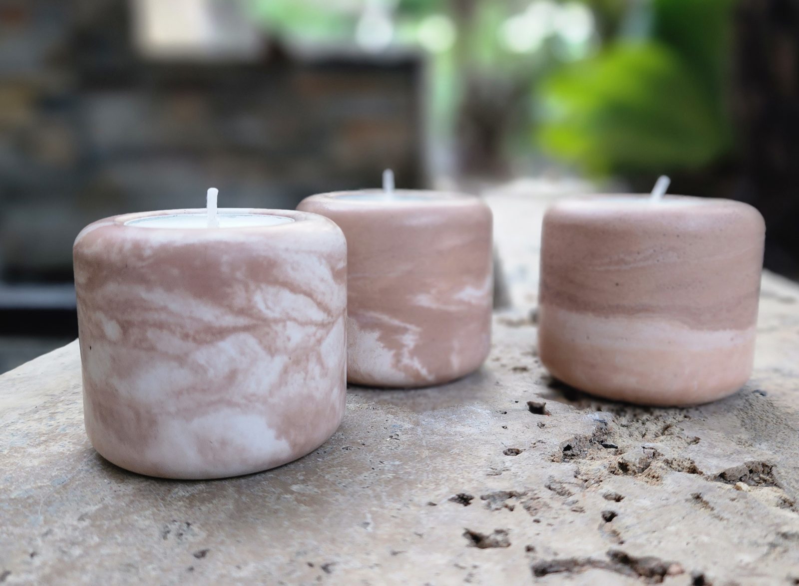 Handmade Concrete Tealight Candle Holder