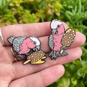 Golden Galah Gaytime Enamel Pin Set