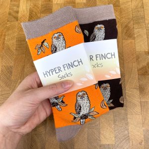 Tawny Frogmouth Socks (Orange)