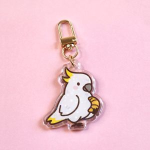 Cockatoo Acrylic Bag Charm