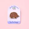 Echidna Eco Wood Pin Badge