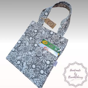 Colour-me-in library bag