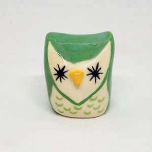 Square Owl - Jade Green