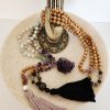 Mixed Sandalwood & Gemstone Mala 6mm