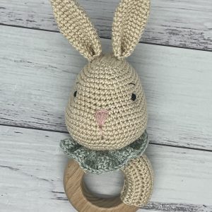 Baby Rattle - Caramel Bunny
