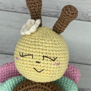 Baby Rattle - Yellow Butterfly