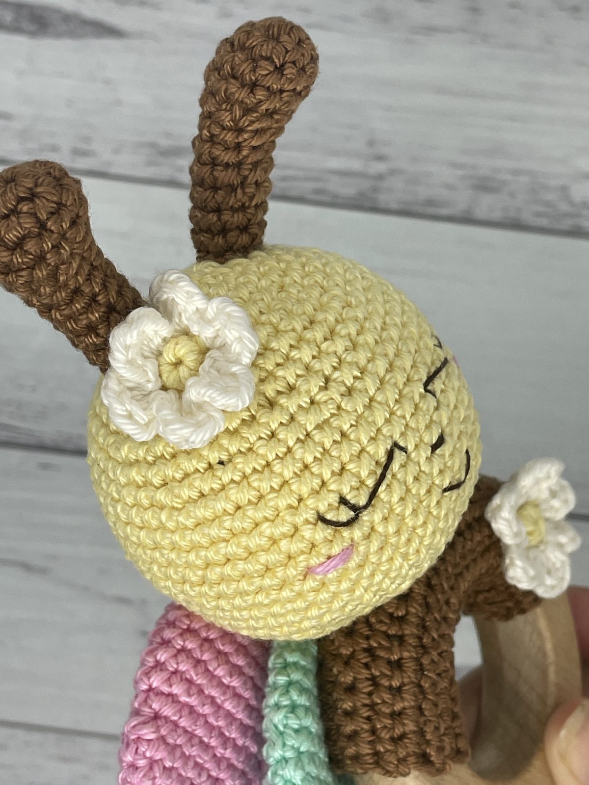 Baby Rattle - Yellow Butterfly