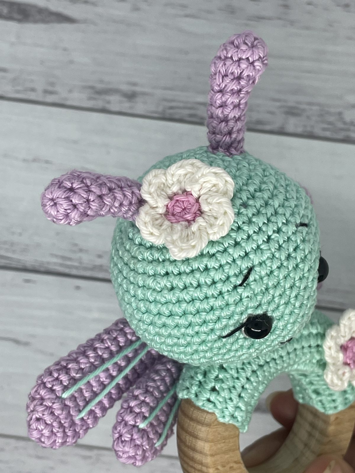 Baby Rattle - Mint Dragonfly