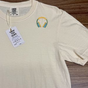 Headphones - Embroidered Tee - Introvert Inspired T-shirt