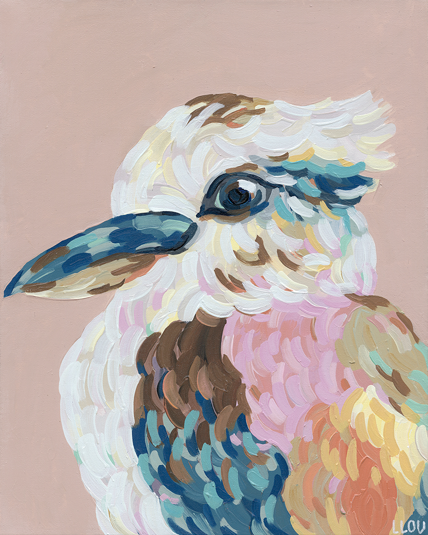 Baz the Kookaburra - Embellished Print