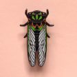 Cicada (Double Drummer) – Enamel Pin